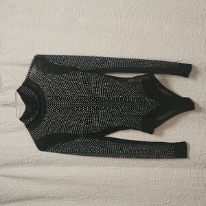 Super bling bodysuit! Size small jewels Swiftie sheer sexy bodysuit!